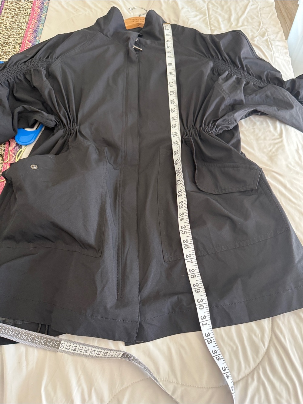 Fabletics Black Ruched-Waist Utility Jacket - Picture 8 of 8